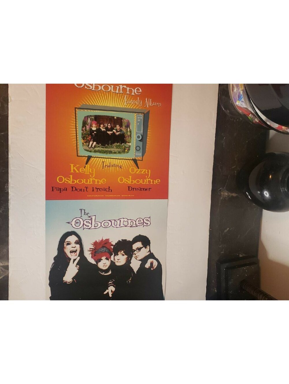The Osbournes TV Promo Poster & Kelly 02 Ozzy Sharon Jack
